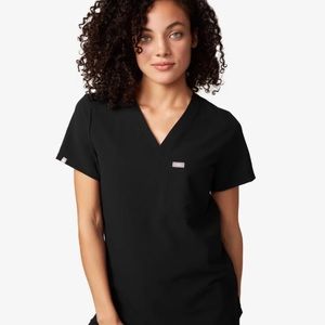 Catarina FIGS Scrub Top - Black - Size Large